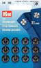 PRYM Brass Press-Stud / Sew-on Snap Fasteners